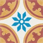 BALDOSA MOSAICO HIDRAULICO 20X20 MODELO 8D (COLORES 101, 301, 502, 601) - CDL